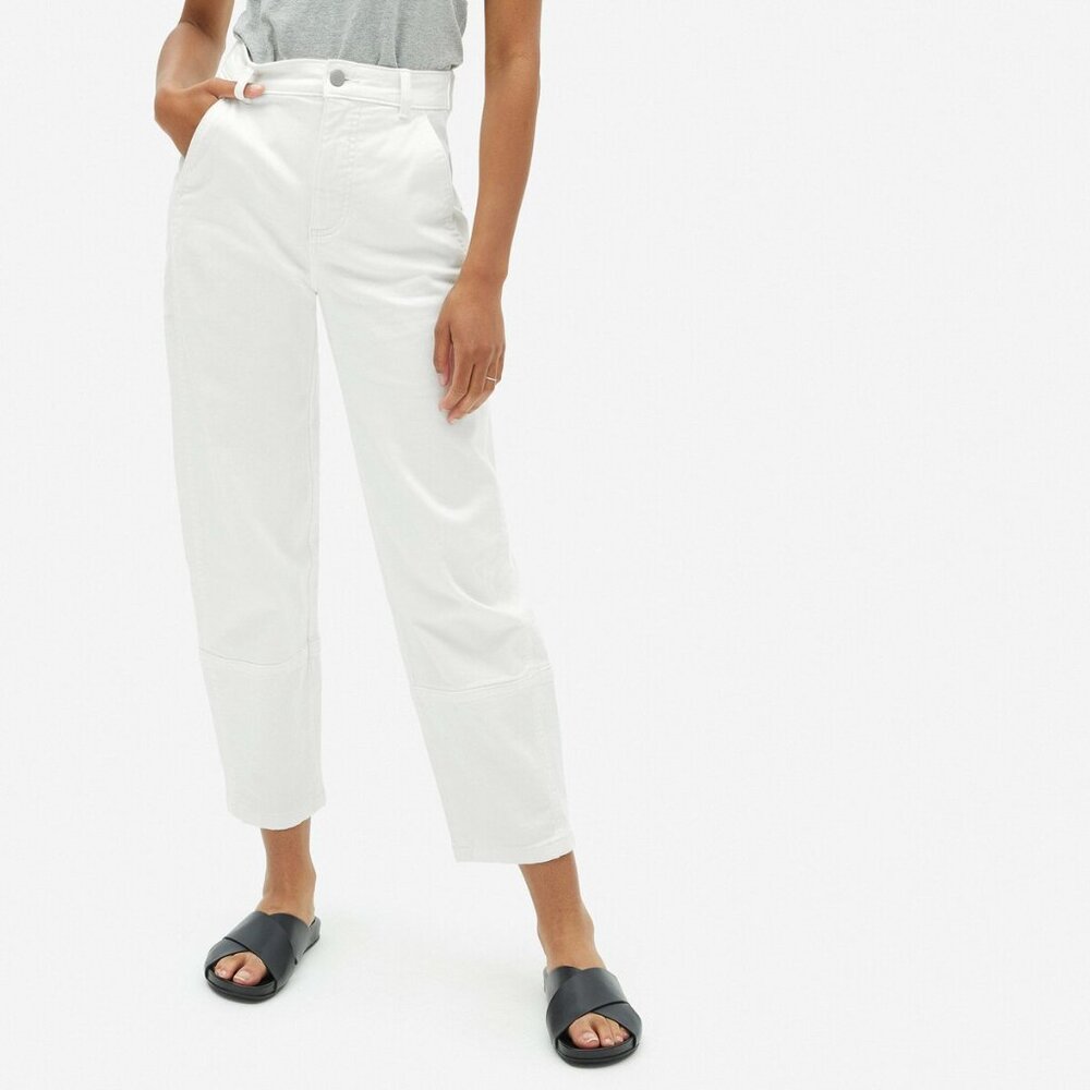 Everlane The Utility Barrel Pant in Bone